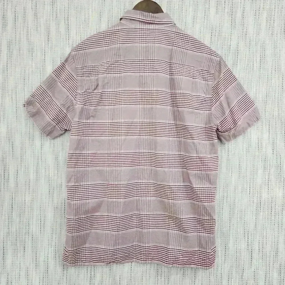 Tommy Bahama Silk Blend Men's Size L Short Sleeve Button down Plaid - Picture 2 of 7
